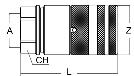 Hydraulicka rychlospojka CPL rovne celo samica ARGUS